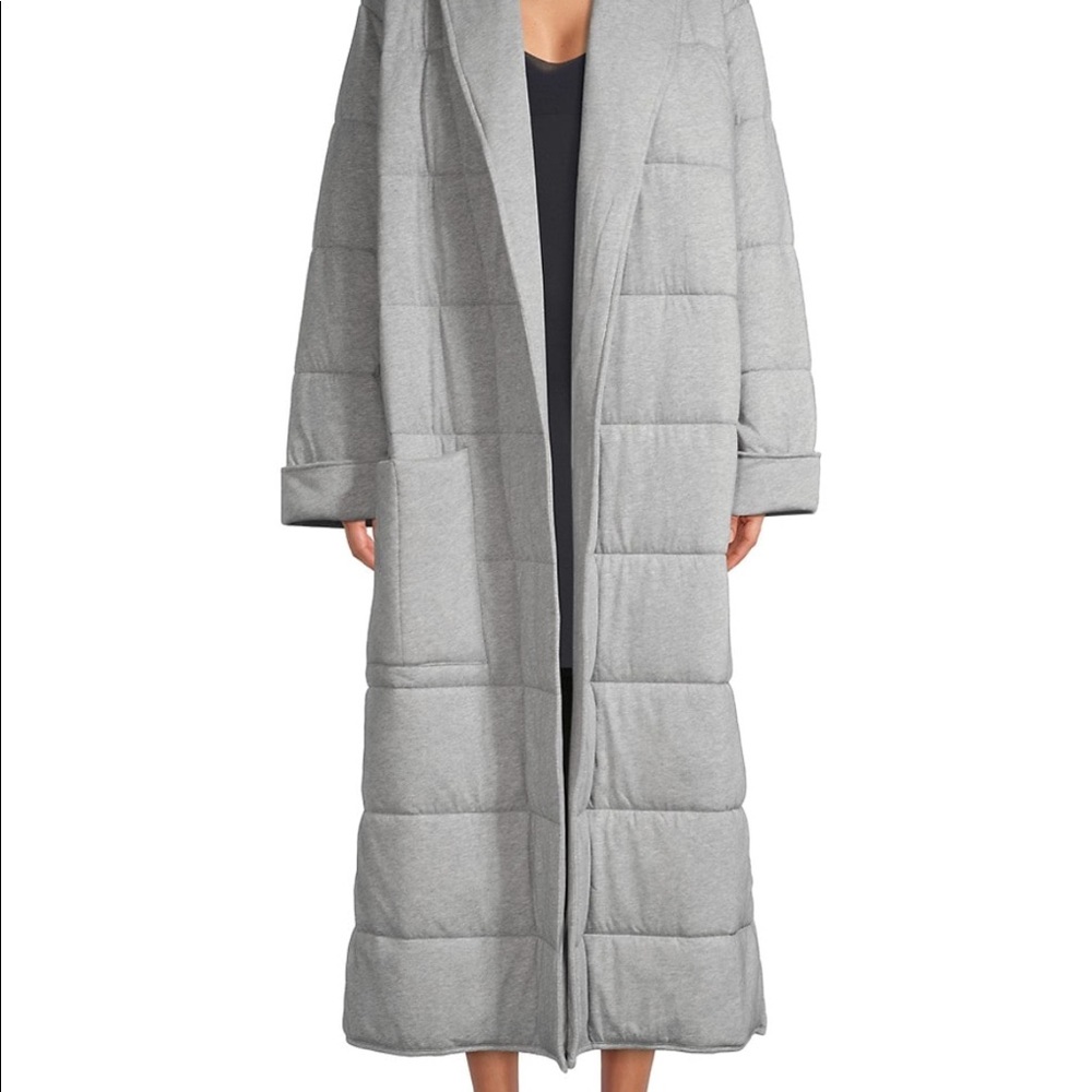 Skin Quilted Sonya Robe 4 XL NWT Eye Mask Gray - Picture 4 of 16
